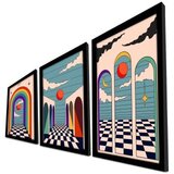 Wallity dekorativna slika 3p3752softct-012, 38x53cm, 3 dela | ePonuda.com