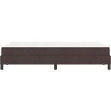 vidaXL Postelja z vzmetnico z vzmetnico Temno rjava 120 x 200 cm blago | Shoptok.si