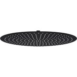 vidaXL Glava za tuš od nehrđajućeg čelika 50 cm okrugla crna | shoptok.hr