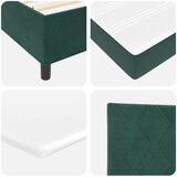  Krevet s opruga kutije Tamnozelena 100 x 200 cm Baršun | shoptok.hr