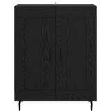  Kreveta Crni hrast 69,5 x 34 x 90 cm Obrađeno drvo i čelik | shoptok.hr