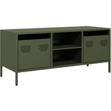 Furnova TV omarica olivno zelena 101,5x39x43,5 cm hladno valjano jeklo, (21923810) | Shoptok.si