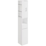 SoBuy Visoka kopalniška omarica Shranjevanje Bela 30x30x180cm BZR242-W, (5000496236) Cene