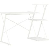 vidaXL Pisalna miza s polico bela 116x50x93 cm, (20640650) Cene