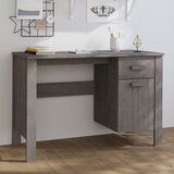 Maison Chic Pisalna miza - pisarniška miza - Računalniška miza HAMAR svetlo siva 113x50x75 cm trdna borovina, (21784959) | Shoptok.si