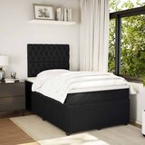  Krevet box spring s madracem crni 120 x 190 cm baršunasti | shoptok.hr
