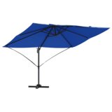 vidaXL Azurno modri senčnik s kandelabrom Azurno moder | Shoptok.si