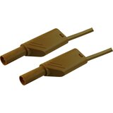 SKS Hirschmann 4 mm safety test lead\, 2x stackable plugs\, 2\,5 mm²\, 200 cm, (20423216) Cene