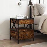  Noćni ormarić s beskonačnim LED boja hrasta 40 x 40 x 51 cm | Eponuda.com