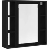 vidaXL za kupaonsko ogledalo crni hrast 60x16x60 cm inženjerski drvo - Crni hrast 1 | shoptok.hr