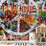  Foto tapeta - Hippie Graffiti 196x140 Samoljepljiva | shoptok.hr