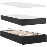  Otomanski okvir kreveta s madracima crni 200x200cm umjetna koža | shoptok.hr