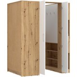 Modern Living Kotna Omara Box, Bela, Barva Hrasta | Shoptok.si