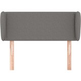  Uzglavlje s ušima tamnosivo 93x23x78/88 cm od tkanine | shoptok.hr
