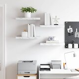  Polica na zidu Zidne 4 pcs Bijeli mramor 50 x 23,5 x 4 cm | Eponuda.ba