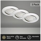 BRILONER 8309-039 - KOMPLET 3x prigušiva LED kupatilska svetiljka 5W/230V IP23 | Eponuda.com