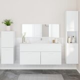 vidaXL 4-dijelni set kupaonskog namještaja bijeli konstruirano drvo | shoptok.hr