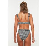Trendyol Black and White Plaid Bikini Bottoms | ePonuda.com