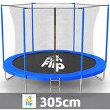 Fun Flip Trambolina 305cm sa unutrašnjom sigurnosnom mrežom - 150 kg nosivosti ( FF-305-BL-IN ) | ePonuda.com