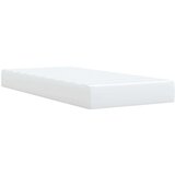  Krevet s oprugama i madracem bijeli 100x200 cm od umjetne kože | shoptok.hr