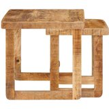  Stolovi za slaganje 2 pcs Smeđa Čvrsto drvo manga | Eponuda.com