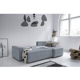Miuform Svijetlo siva sklopiva kutna garnitura od samta Brave Dave – | shoptok.hr