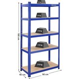 Songmics Regal 90 x 180 x 40 cm rjavo-moder,GLR40Q | Shoptok.si