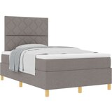  Krevet na uzglavlje s madracem taupe 120x200 cm tkanina | shoptok.hr