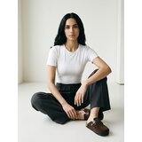 Sinsay Wide leg hlače s dodatkom vune i viskoze Slike