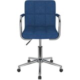 Furnova Vrtljiv jedilni stol modro blago, (21929374) | Shoptok.si