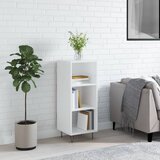 vidaXL Komoda visok sijaj bela 34,5x32,5x90 cm inženirski les Cene
