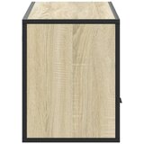  TV ormarić boja hrasta 100x31x39,5 cm konstruirano drvo i metal Smeđa | Shoptok.si