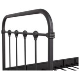 WOOOD Črna postelja z letvenim dnom 90x200 cm Moos – | Shoptok.si