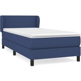  Krevet s oprugama i madracem plavi 90 x 200 cm od tkanine | shoptok.hr