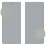 Rebel ACTIVE Strunjača prostirka za jogu, pilates i fitnes 200x90cm debljina 1 cm TPE siva RBA-3159-GY | Eponuda.com
