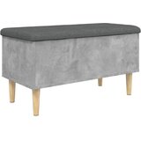  Klupa za pohranu siva boja betona 82x42x46 cm konstruirano drvo | shoptok.hr