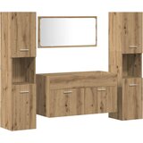  4-dijelni set kupaonskog namještaja käsityöläinen tammi Smeđa 90 x 38.5 x 46 cm | shoptok.hr