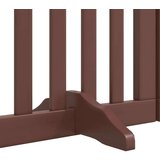 vidaXL Ograda za pse z vrati zložljiva 15 panelov rjava 750 cm les | Shoptok.si