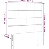  Uzglavlje tamnozeleno 90x5x118/128 cm baršunasto | shoptok.hr