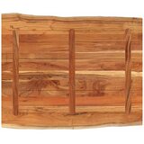 Stolna ploča 110x80x2,5 cm pravokutna bagremovo drvo živi rub | shoptok.hr