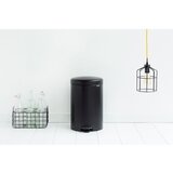 Brabantia kanta za smeće s pedalom newicon 20 l s plastičnim unutarnjim dijelom - matt black | shoptok.hr