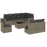  9-dijelni set vrtnih sofa od poliratana s jastucima sivi | shoptok.hr
