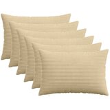  Presvlaka za jastuk 6 pcs HEERLEN Zelena Siva 50 x 80 cm Kord - Siva zelena 50 x 80 cm 6 | shoptok.hr