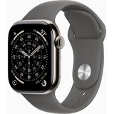 Apple Watch Series 11 GPS + Cellular 42mm Natural Titanium Case with Stone Grey Sport Band - M/L, (5000011455) | Shoptok.si