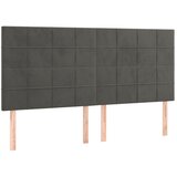  box spring s madracem LED tamnosivi 180x200 cm baršun | shoptok.hr