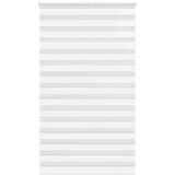 vidaXL Zebra senčilo bela 120x230 cm tkanina širina 115,9cm poliester | Shoptok.si