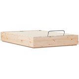  Otomanski krevet Prirodna 150 x 200 cm Masivna borovina | shoptok.hr