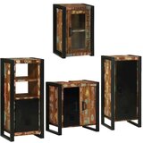  Komplet pohištva za kopalnico 4 pcs Trden recikliran les, (5000064528) | Shoptok.si