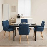  Trpezarijske stolice 4 pcs Tkanina Plava 60 x 56 x 96 cm | Eponuda.ba