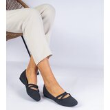 Gemre Black matte eco-leather women's ballet flats Baronna | shoptok.hr